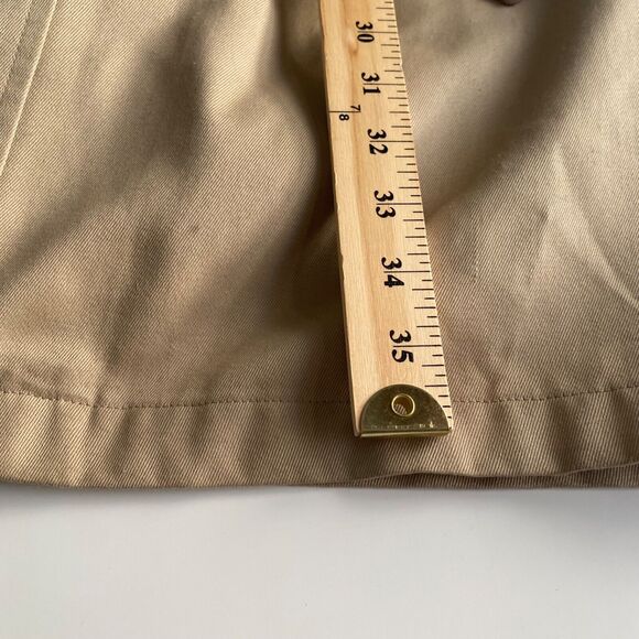 Vintage Trench Coat 10 Tall TWA Airlines Stan Herman Flight Attendant Belted 70s - Picture 4 of 12